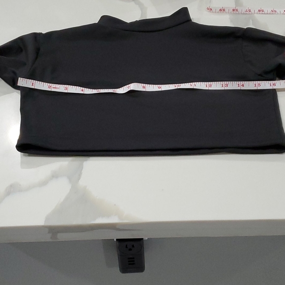 Black Long Sleeves Crop Top Bodycon 2 Piece Set - Picture 6 of 8